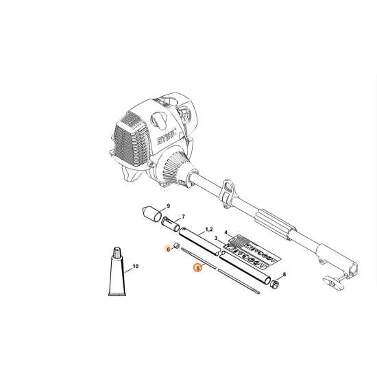 STIHL  Wałek napędowy 4140 710 3225